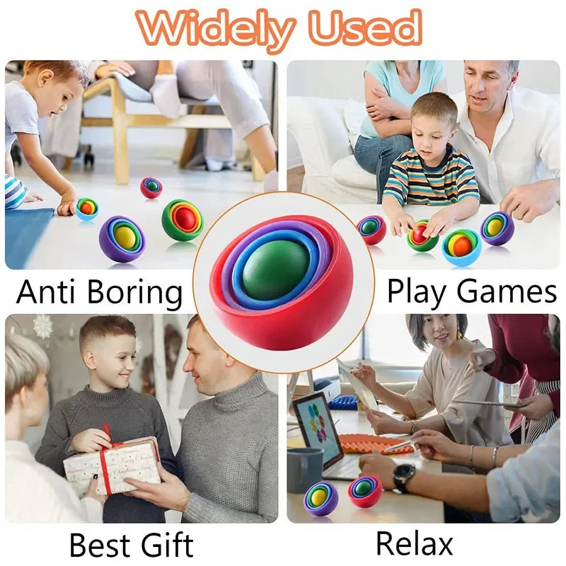 3D Rotation Fidget Gyro Spinner Toy-2