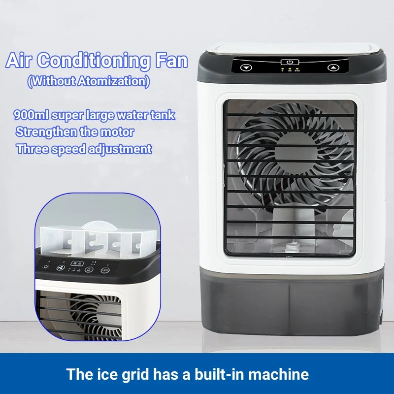 Portable Ultrasonic Air Cooler Fan with Night Light-6